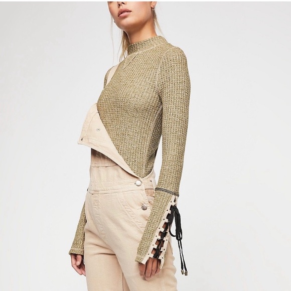 Free People Mountaineer Lace Up Cuff Top - Picture 16 of 16